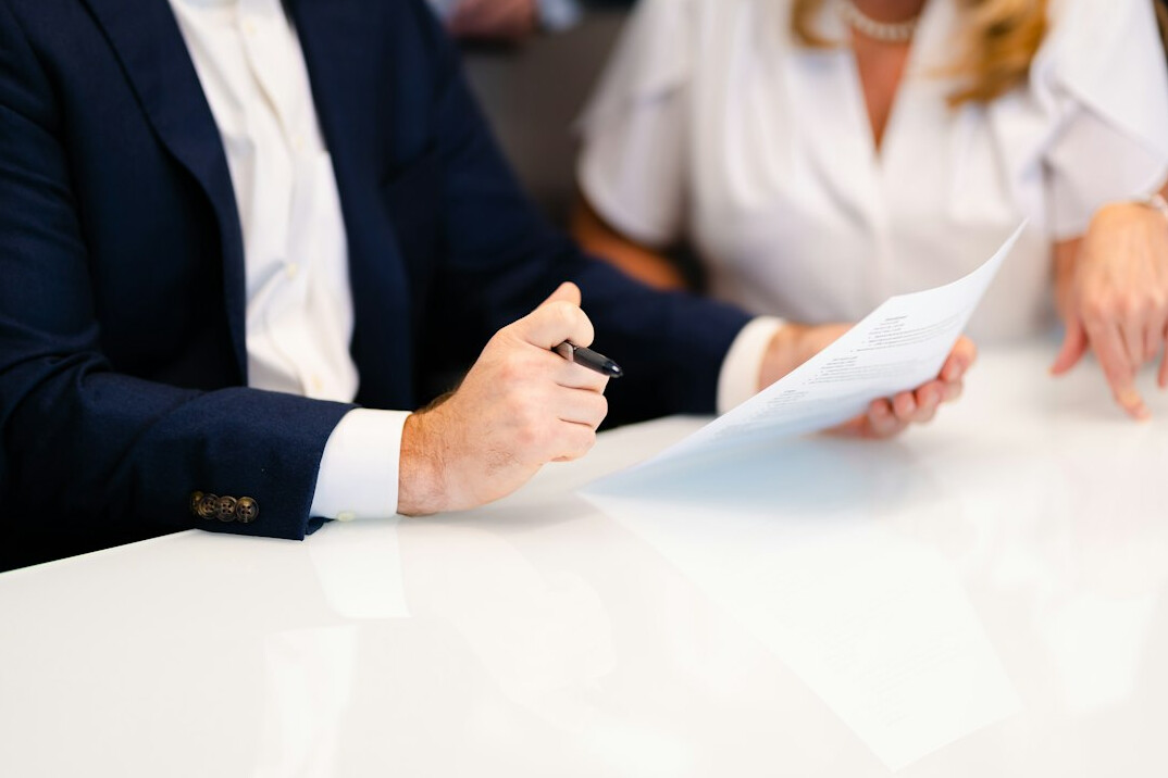 business people shaking hands