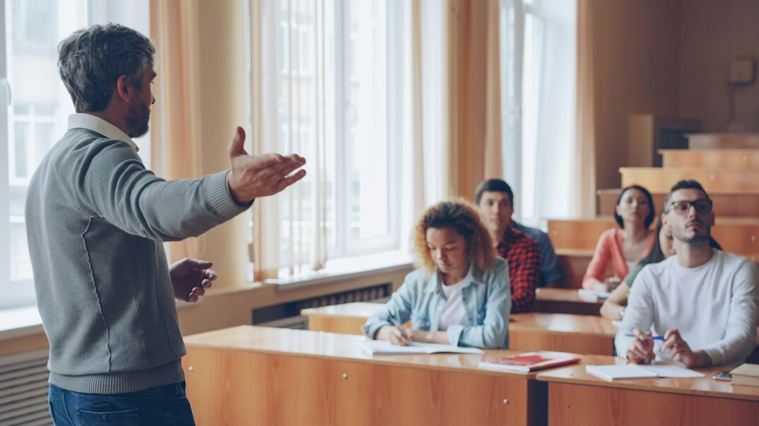 group discussion in classroom